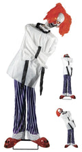 Load image into Gallery viewer, Animated Twitching Clown in Straight Jacket Halloween Animatronic