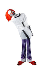 Load image into Gallery viewer, Animated Twitching Clown in Straight Jacket Halloween Animatronic