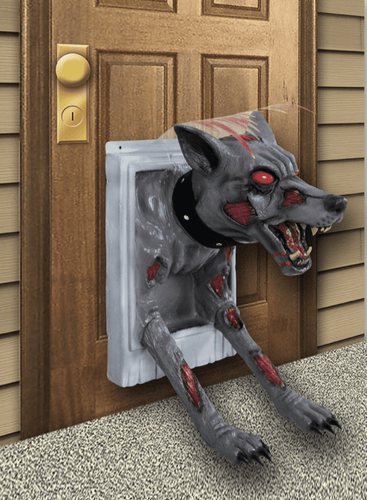 Feral Doggy Door Halloween Animatronic
