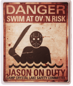 Friday The 13th Jason On Duty Sign